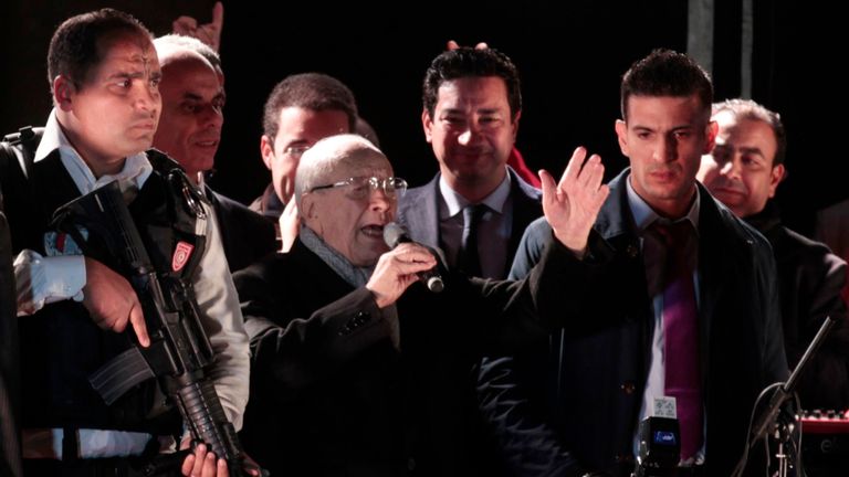 Beji Caid Essebsi s'exprime après sa victoire à l'élection présidentielle de 2014