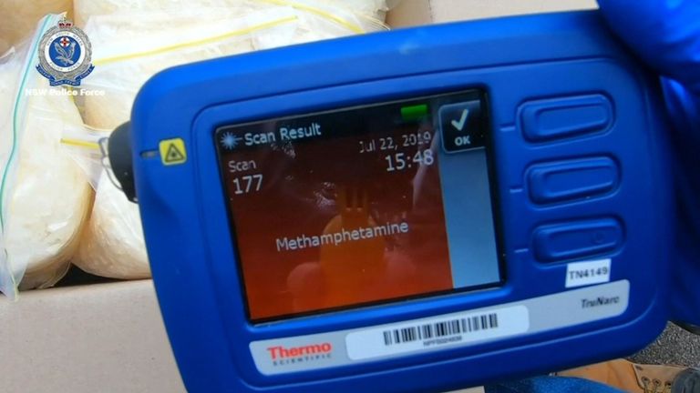 La substance testée positif pour la méthamphétamine