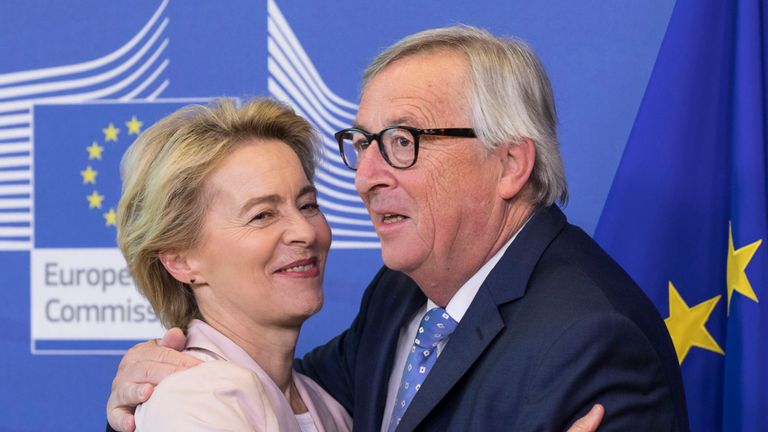 Mme von der Leyen remplacera Jean-Claude Juncker si le déménagement est approuvé par les députés