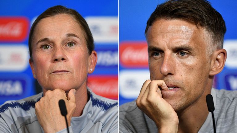 Jill Ellis et Phil Neville