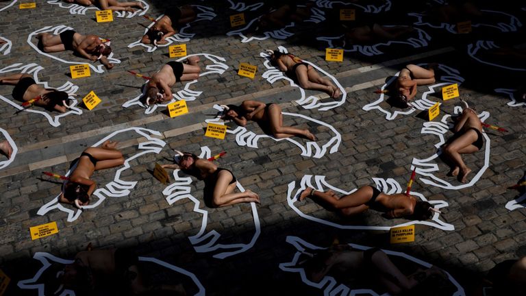 Le festival de San Fermin se heurte à des manifestations chaque année