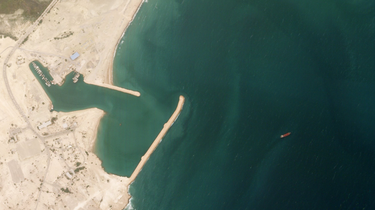 Le Stena Impero a été vu sur des images satellites. Pic: TankerTrackers