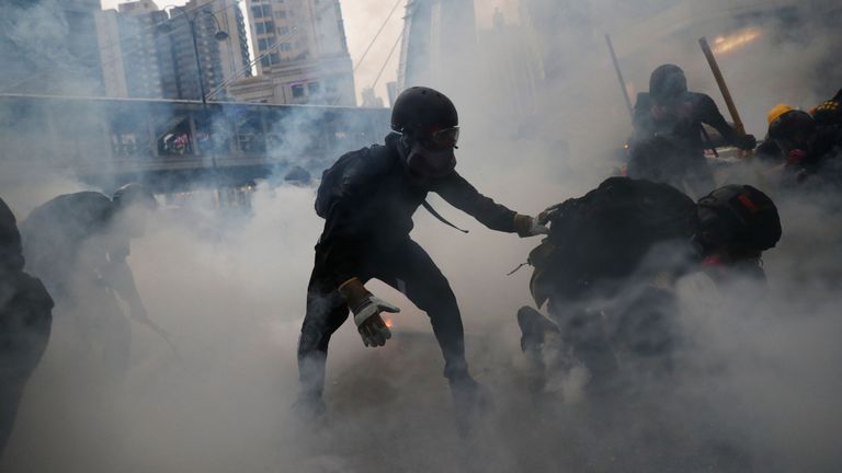 Manifestants de Hong Kong