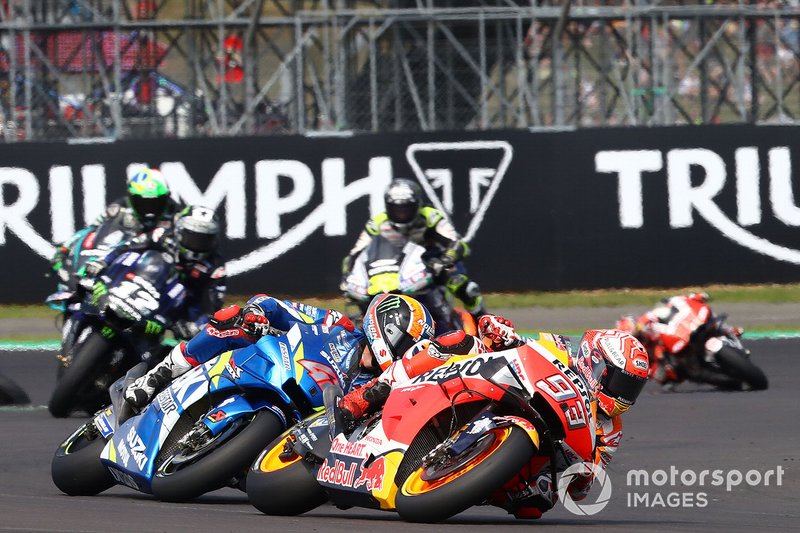 Marc Marquez, équipe Repsol Honda, Alex Rins, équipe Suzuki MotoGP