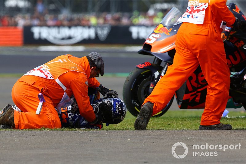 Miguel Oliveira, crash du Red Bull KTM Tech 3