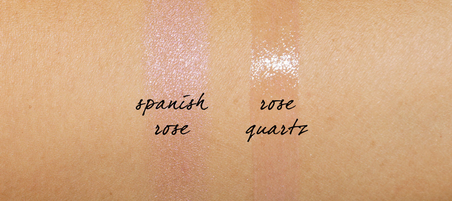 Becca Spanish Rose Glow et Rose Quartz