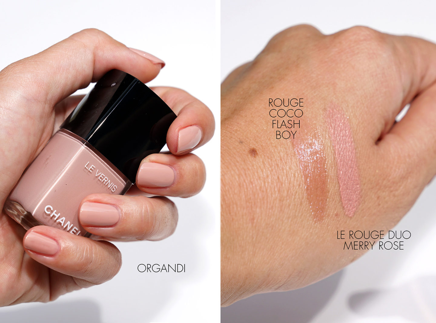 Chanel Le Vernis Organdi et Rouge Coco Flash chez Boy
