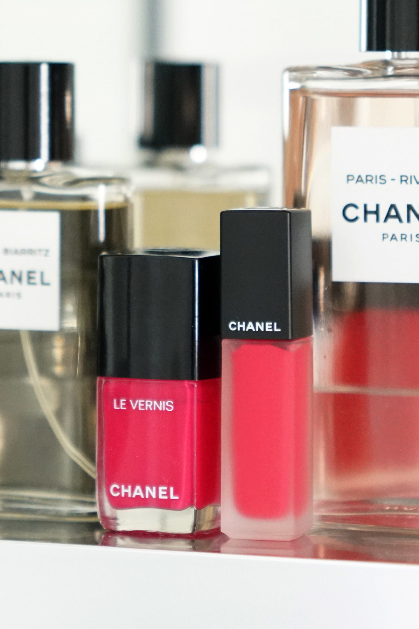 Chanel Le Vernis Encre Allure Camelia Rouge Allure Euphorie