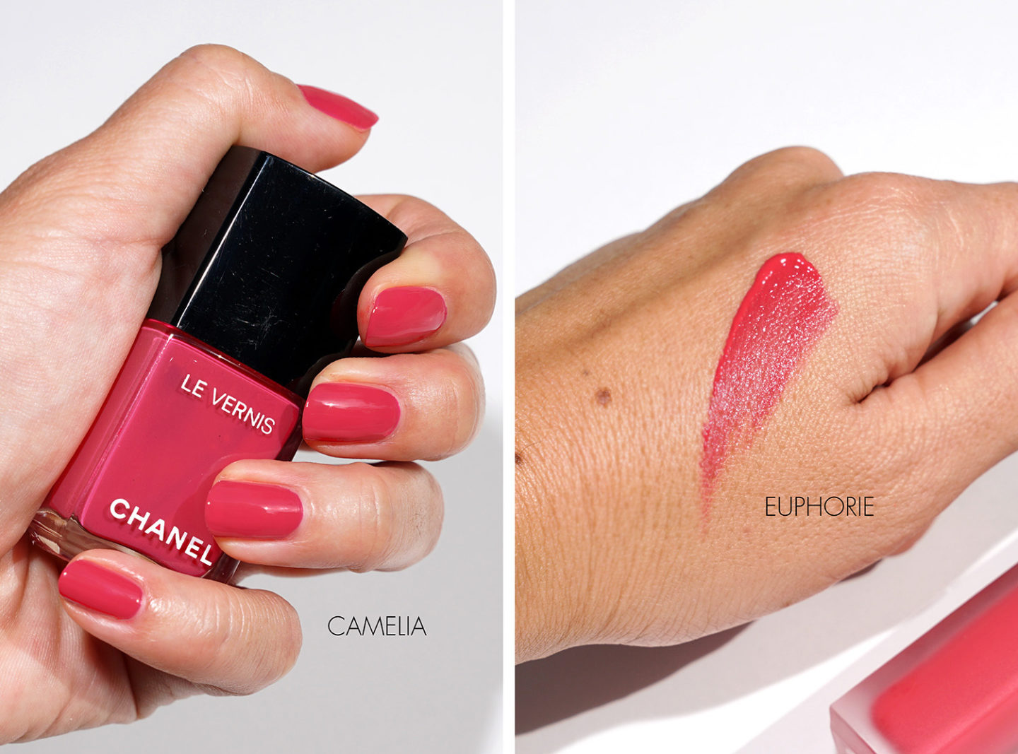 Nuancier Chanel Le Vernis Camelia Rouge Allure Ink Euphorie