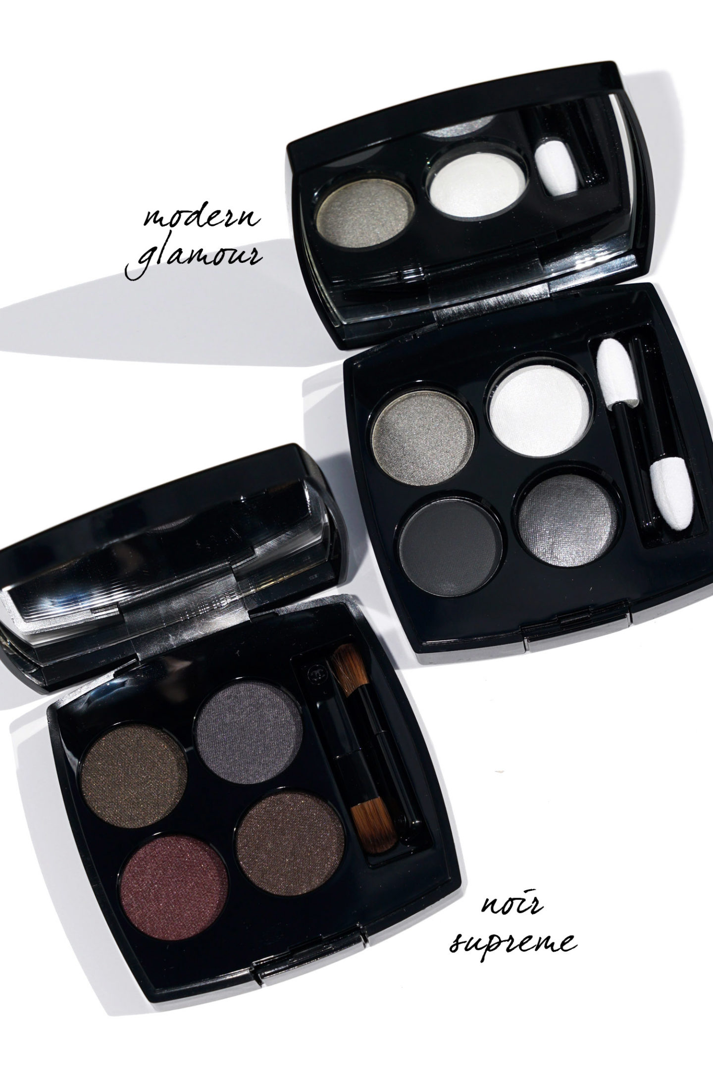 Ombres à paupières Chanel Noir Supreme et Modern Glamour