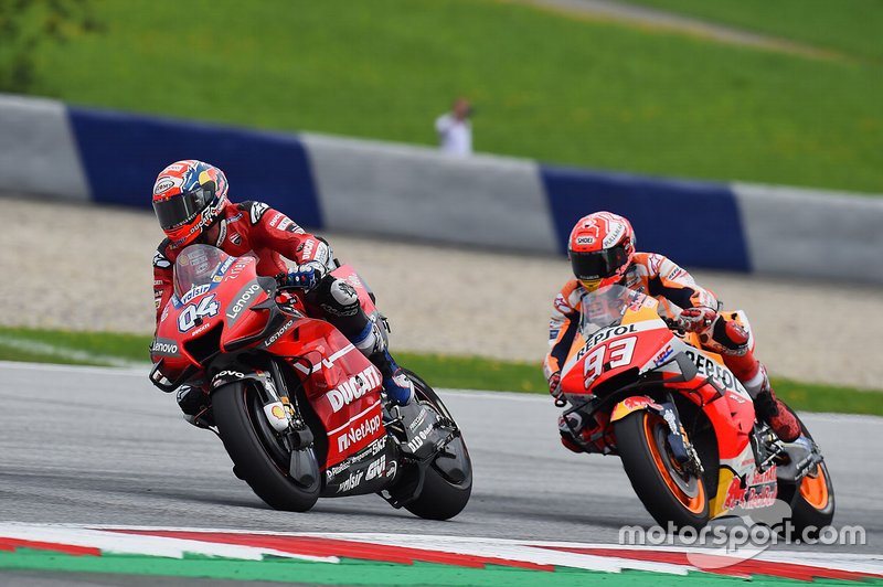 Andrea Dovizioso, équipe Ducati, Marc Marquez, équipe Repsol Honda