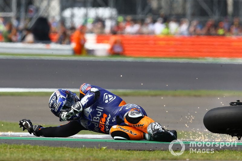 Miguel Oliveira, crash du Red Bull KTM Tech 3