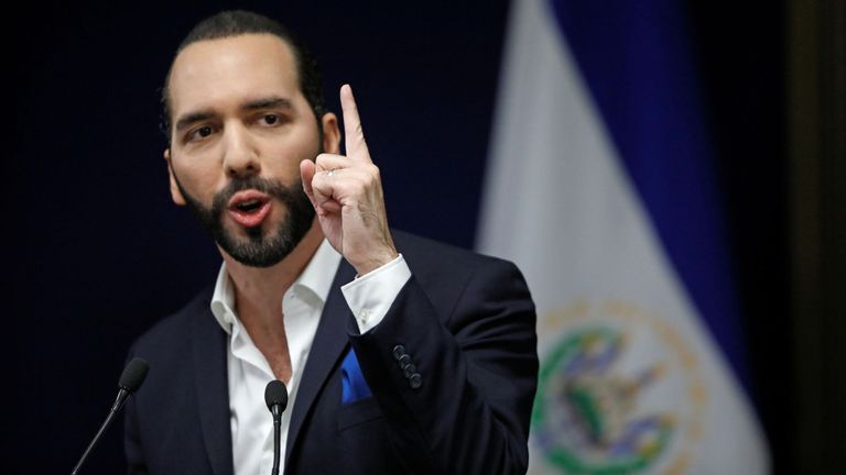 Président d'El Salvador Nayib Bukele
