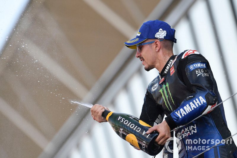 Podium: troisième place Maverick Vinales, Yamaha Factory Racing