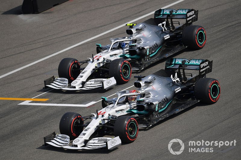 Lewis Hamilton et Valtteri Bottas, Mercedes AMG W10