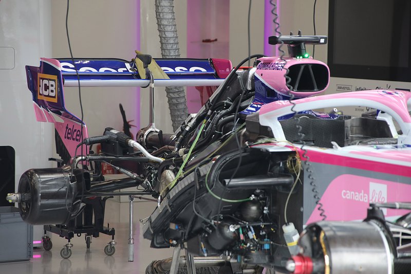 Détail arrière du Racing Point RP19