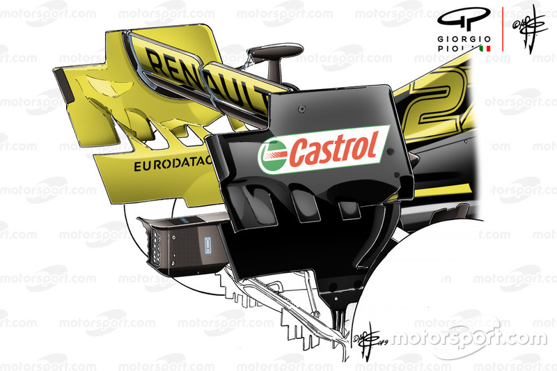 Renault R.S.19 aileron arrière