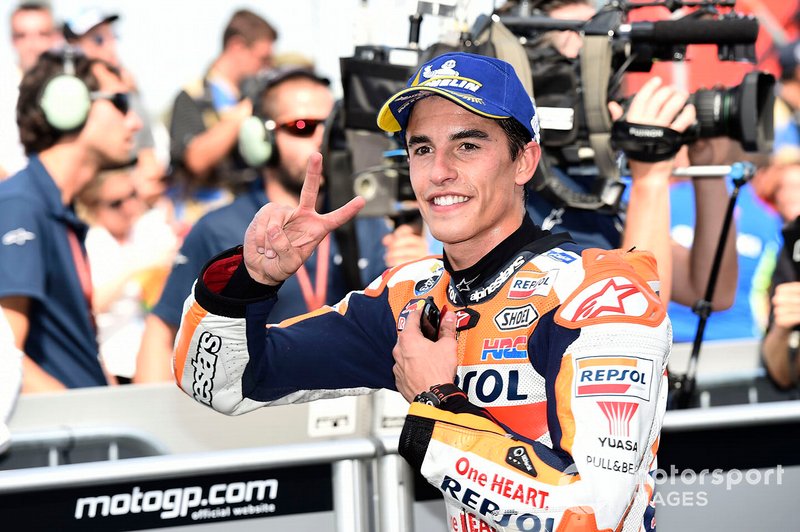 Deuxième place Marc Marquez, équipe Repsol Honda