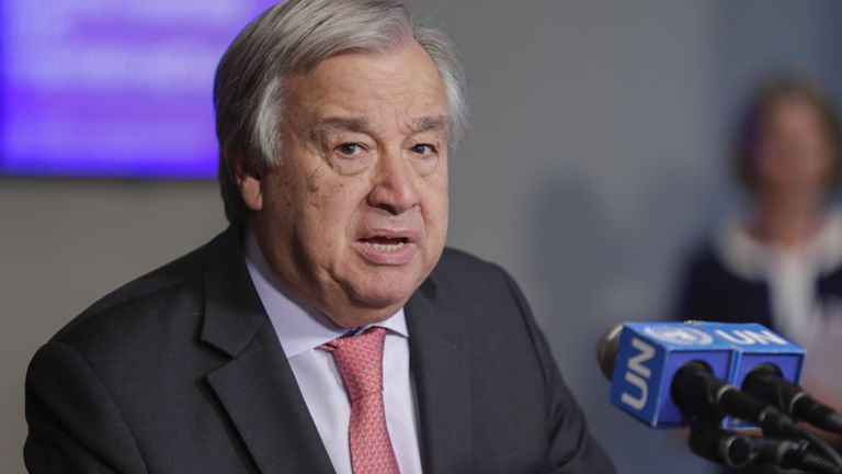 Antonio Guterres a déclaré que le statu quo concernant le changement climatique ne pouvait pas continuer