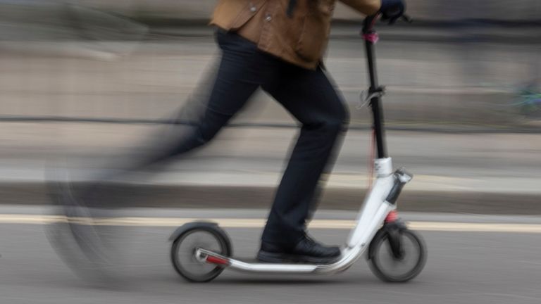 Scooter électrique à Londres