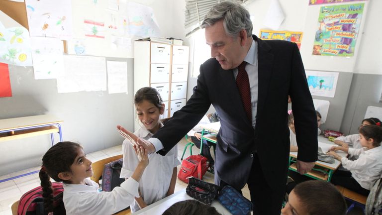 Gordon Brown met en garde les réfugiés contre l'hostilité ouverte. Pic: Leur Monde / UNHCR