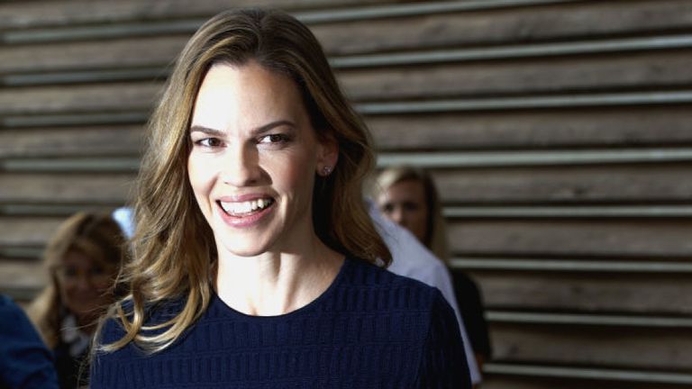 L'actrice Hilary Swank assiste au 72ème festival du film de Locarno le 10 août 2019