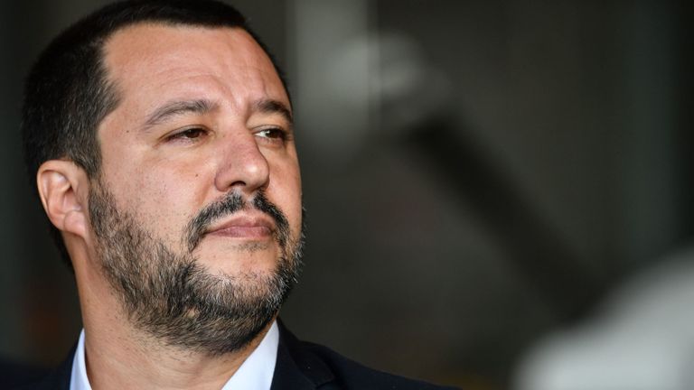 Premier ministre italien et vice-Premier ministre Matteo Salvini.