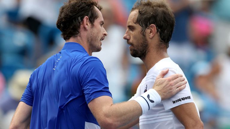Andy Murray a perdu en deux sets, le Français Richard Gasquet à Cincinnati