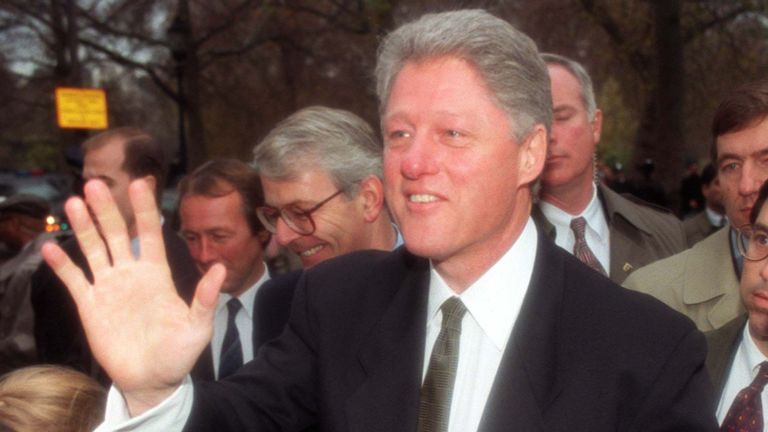 Le président américain Bill Clinton
