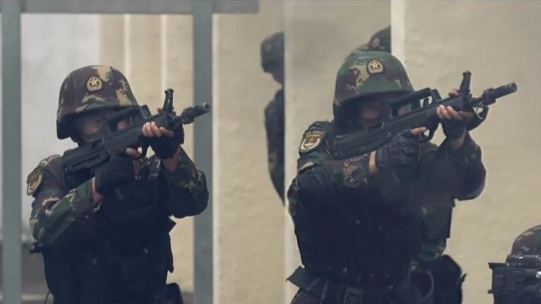 La Chine publie une vidéo anti-émeute