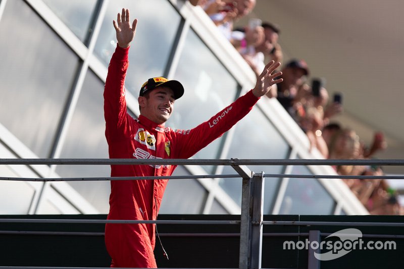 Vainqueur de la course Charles Leclerc, Ferrari