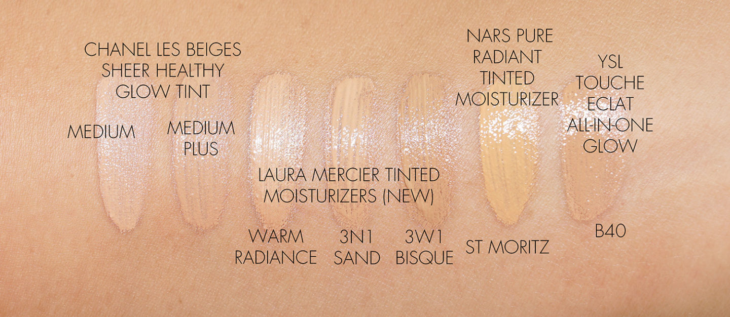 Laura Mercier Hydratant Teinté vs Chanel, YSL et NARS