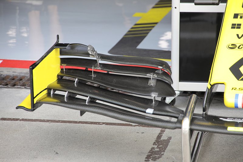 Détail de laile avant du Renault F1 Team R.S.19