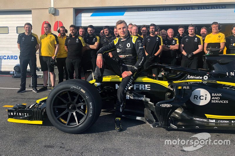 Sergey Sirotkin, Renault F1 Team avec des pneus 18 pouces 
