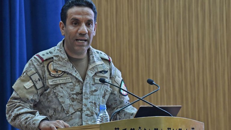 Le colonel Turki al-Malki a déclaré que les armes étaient iraniennes