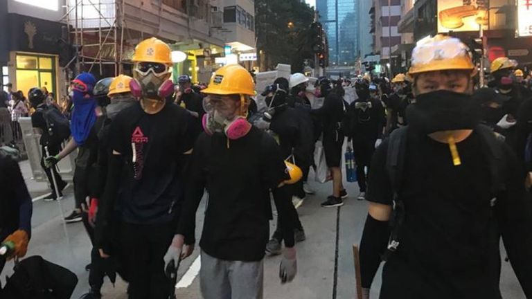 Les manifestants ont défilé à Hong Kong
