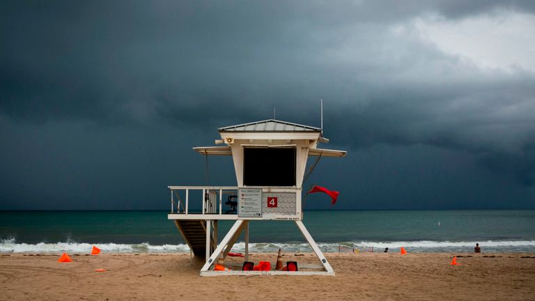 Fort Lauderdale, en Floride, se prépare à l'ouragan Dorian, qui survole actuellement les Bahamas (2 septembre)