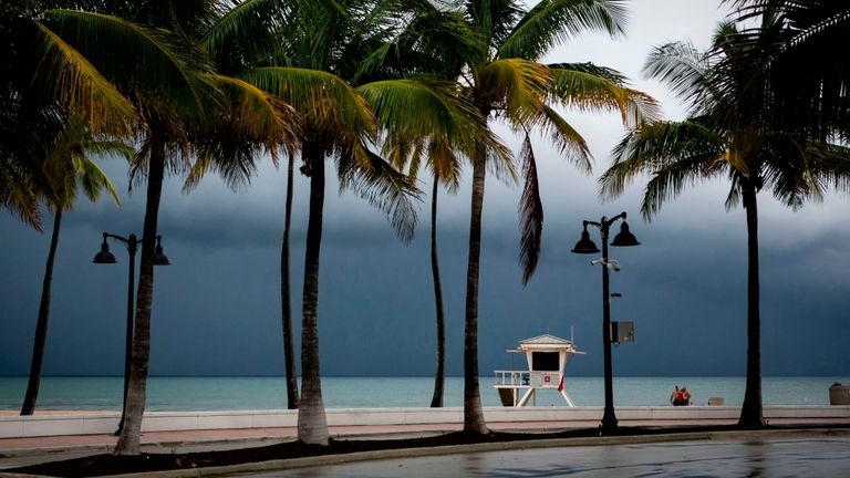 Fort Lauderdale, en Floride, se prépare à l'ouragan Dorian, qui survole actuellement les Bahamas (2 septembre)