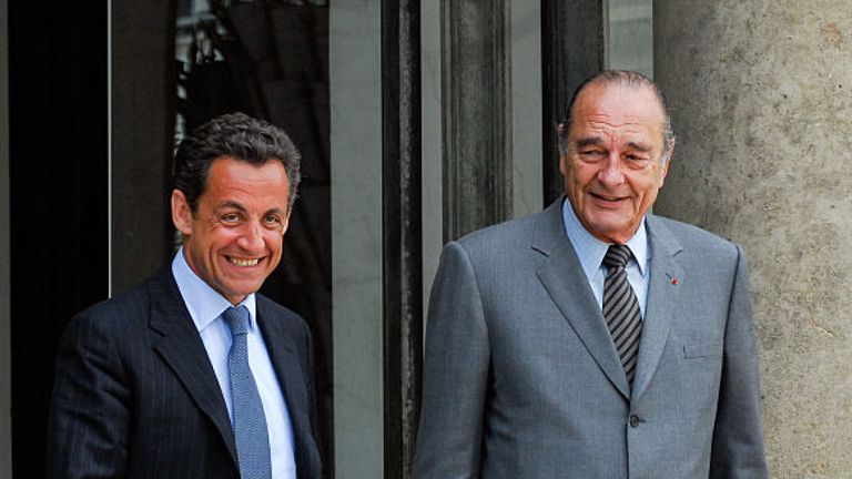 M. Chirac a été remplacé par son protégé Nikolas Sarkozy en 2005