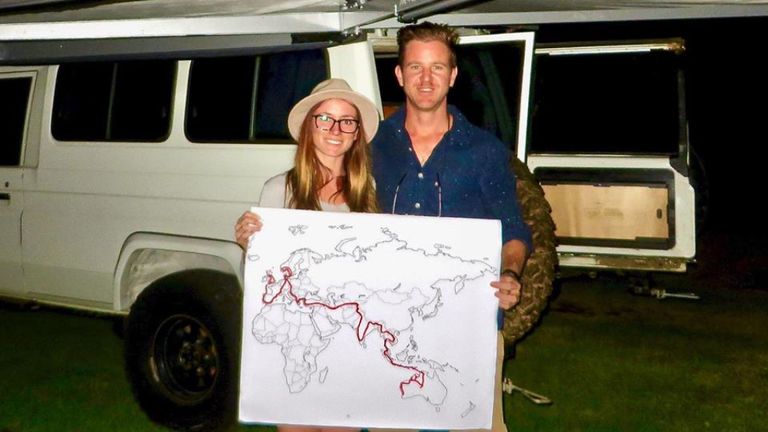 Jolie King (britannique et australienne) et son petit ami australien Mark Firkin ont été détenus dans une prison iranienne. Pic: Facebook