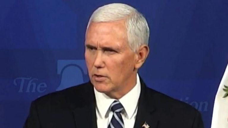 Mike Pence réitère les paroles de Donald Trumps sur l'Iran