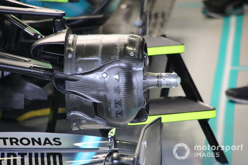 Mercedes F1 AMG W10, détail de frein