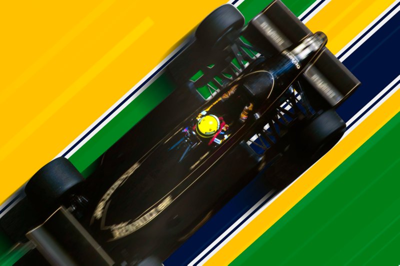 Ayrton Senna affiche du festival des supporters de Sao Paulo