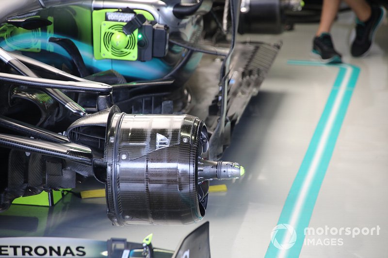 Mercedes AMG F1 W10, détail des freins