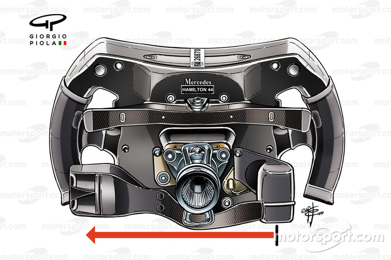 Mercedes AMG F1 W10, volant Lewis Hamilton 