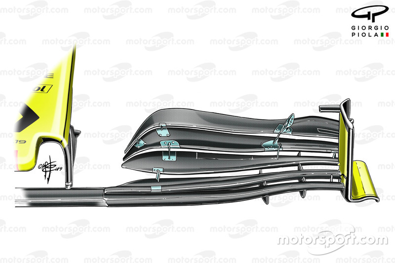 Renault R.S.19 ancien aileron avant