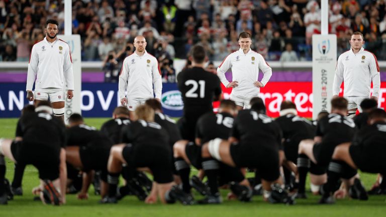 L'Angleterre devant les Haka