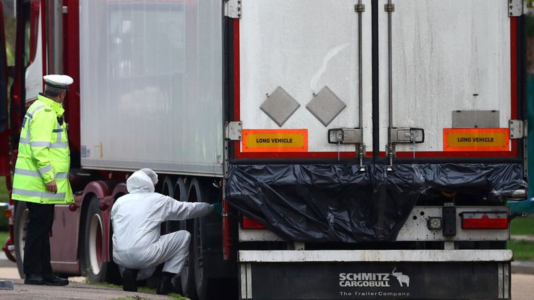 Décès d'un camion d'Essex
