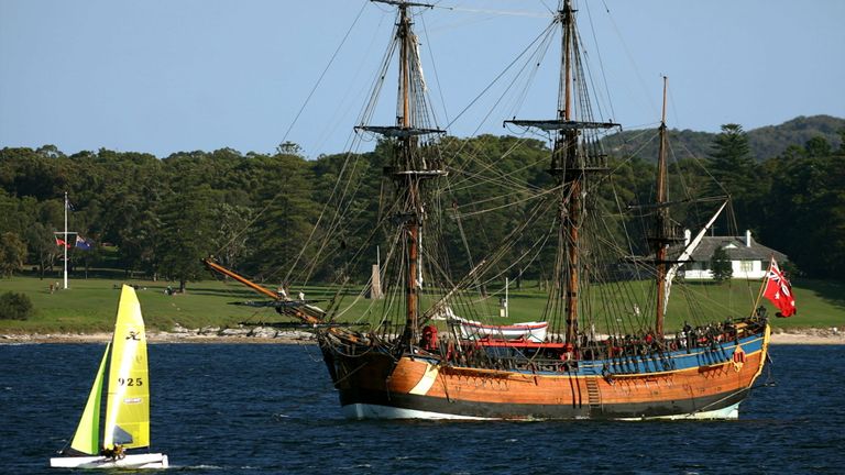 HMS Endeavor réplique de Botany Bay 2016