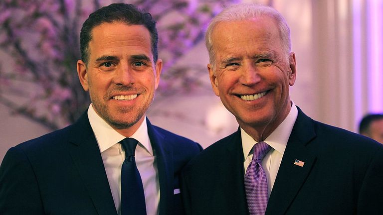 Hunter Biden (l), le fils de Joe Biden, a siégé au conseil d’administration du producteur de gaz ukrainien Burisma